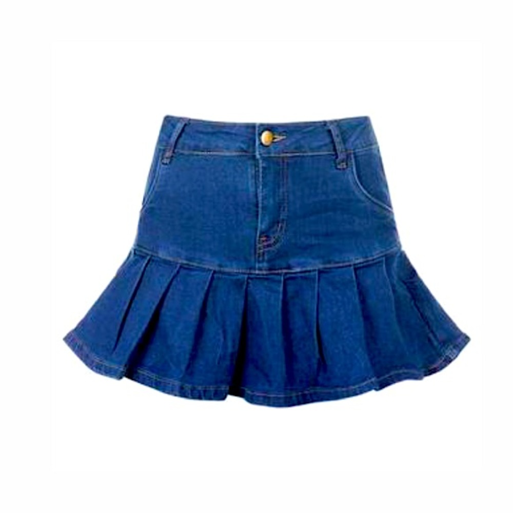 Trendy Amazon Denim Ruffle Skirt